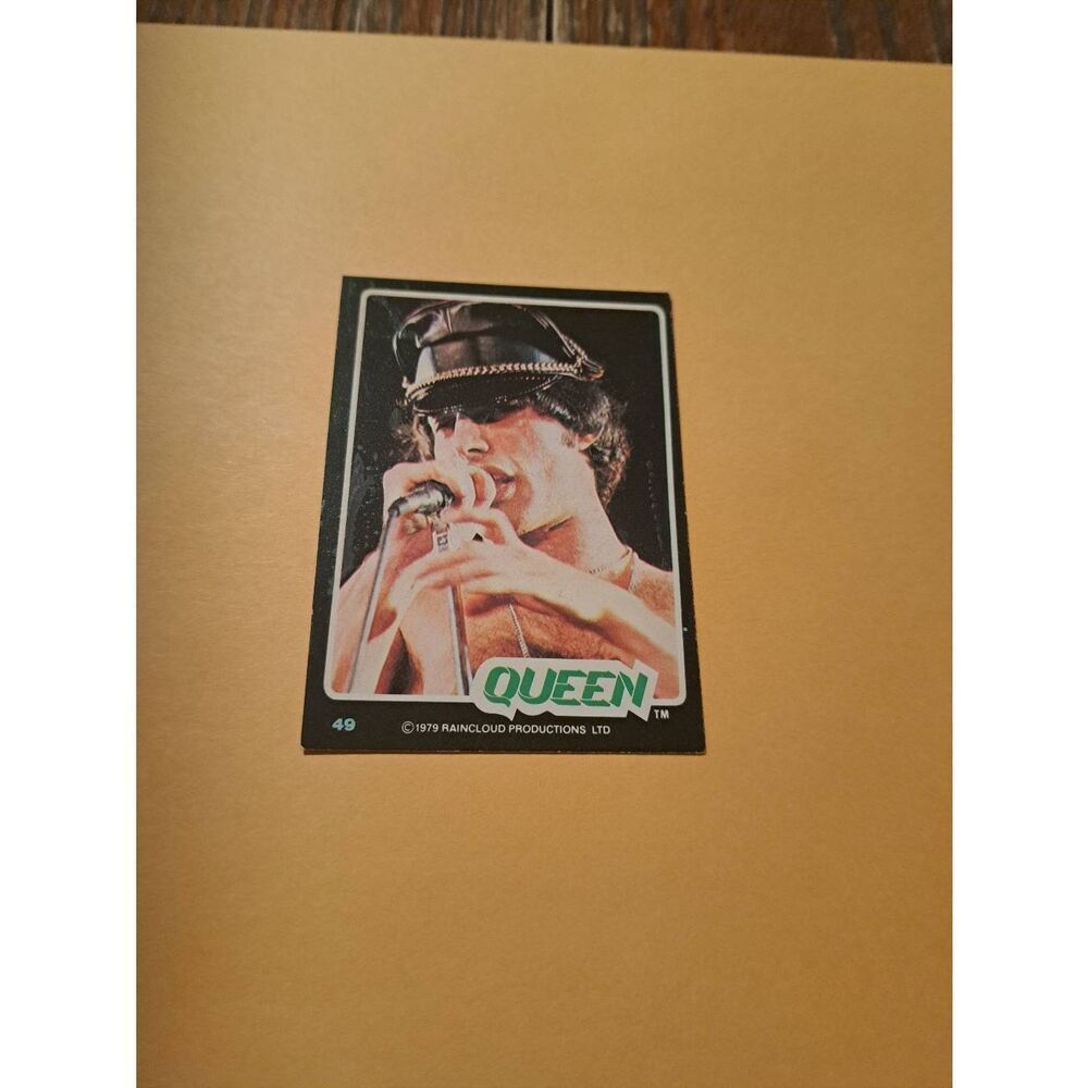 Vintage 1979 Raincloud Productions Queen Trading Card #49 Rock Band Memorabilia